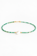 Núcleo de Perla - Choker de aventurina verde con perla natural