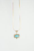 Despertar - Collar con dije de tercer ojo azul