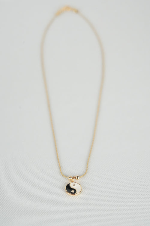 Balance - Collar con dije de yin yang