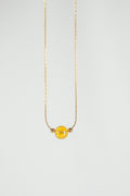Sueño amarillo - Collar con dije de ambar