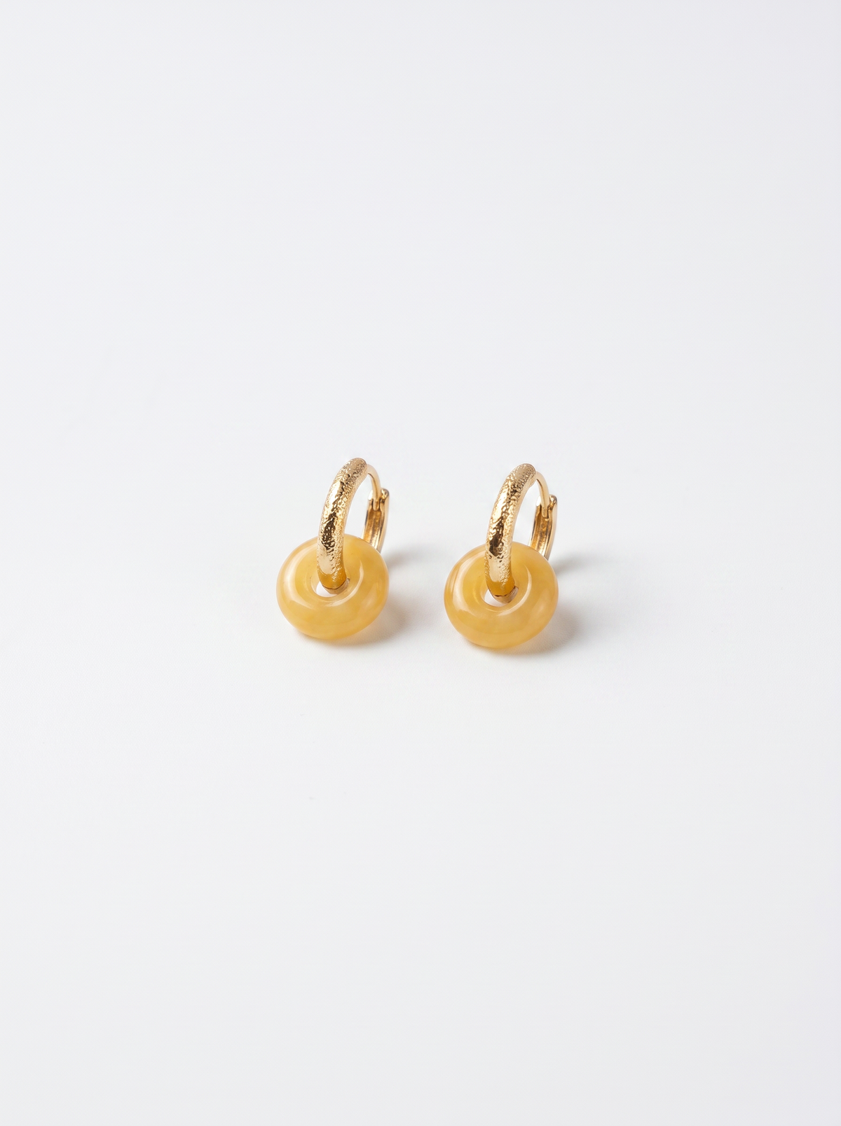 Aro Portal - Aretes con aro de citrino