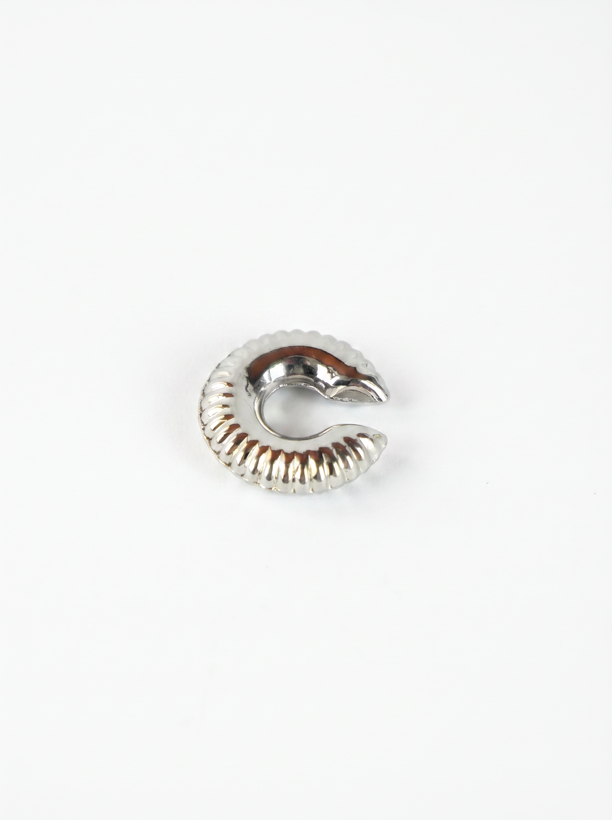 Halo Rayado Plateado | Ear Cuff rayado plata