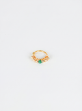 Centro | Piercing con piedra verde al centro