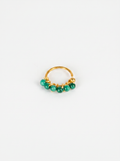 Sello Verde | Piercing con piedras verdes