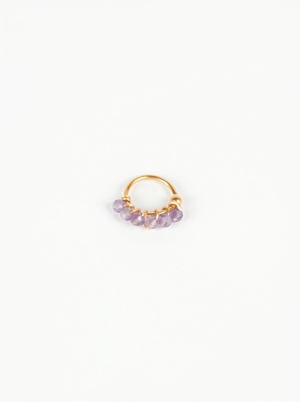 Sello Lavanda | Piercing con piedras color lavanda